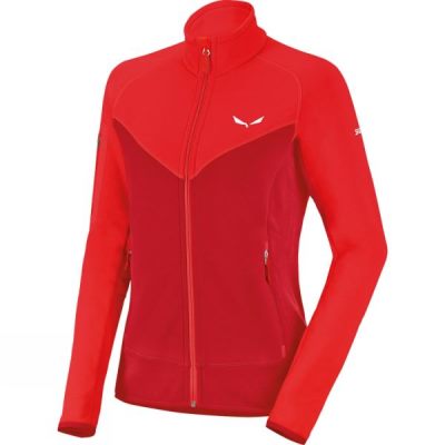 Salewa Ortles Polartec Full Zip - Női Fleece - Piros (Magyarország PDX604537)